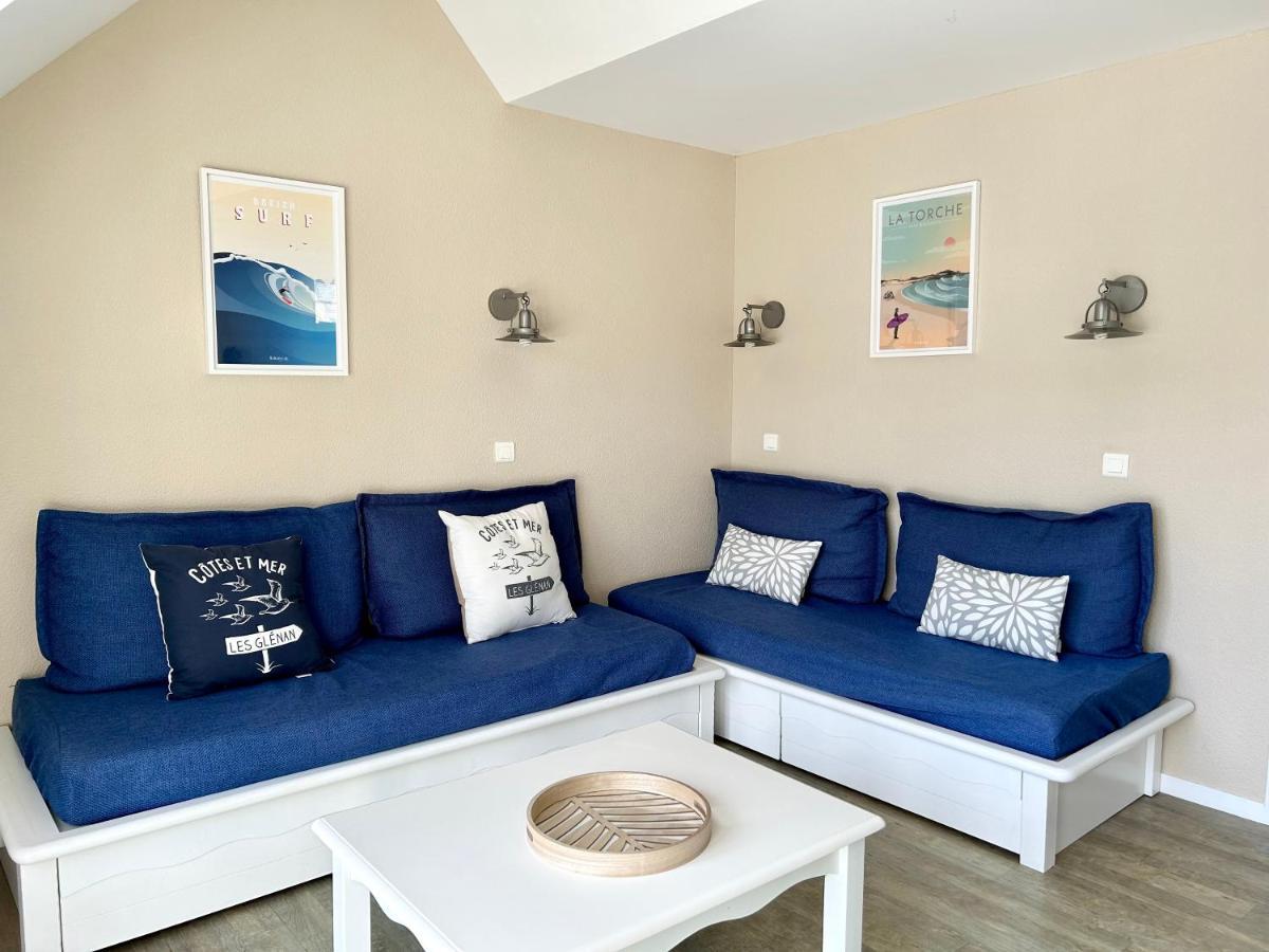 Appartement En Duplex Front De Mer, Cap Coz Fouesnant Exteriör bild